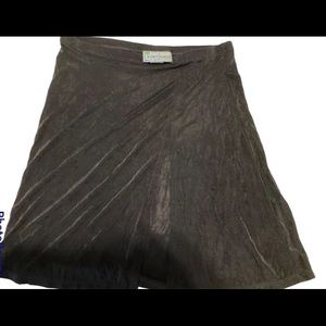 Porto Cruz black small mini skirt with slit in front